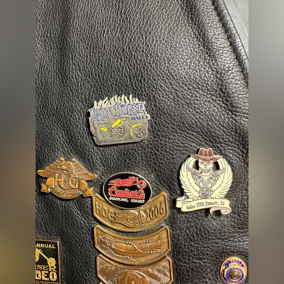 Harley Davidson Men's RELIC Willie G Skull Leather Vest - Picture 10 of 15